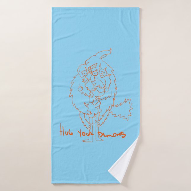 Toalha De Banho Hug Your Demons (Toalha de Banho)