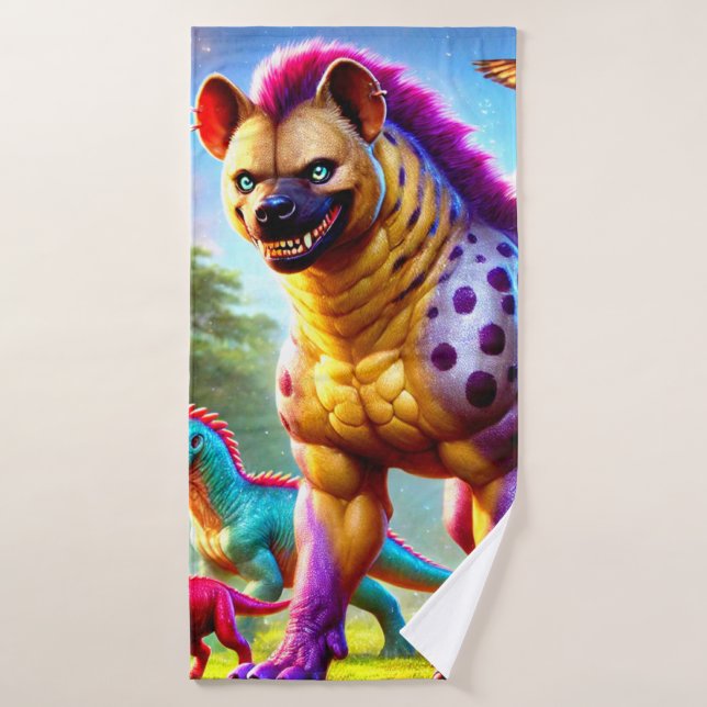 Toalha De Banho Hyena Art (Toalha de Banho)