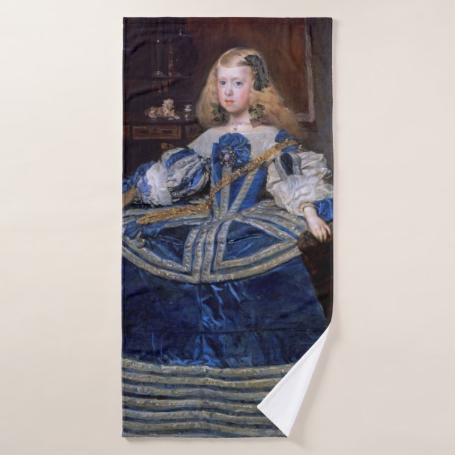 Toalha De Banho Infanta Margarita Teresa Blue Dress, Velazquez (Toalha de Banho)