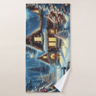 Toalha De Banho Inverno/Papais noeis/Natal/Neve