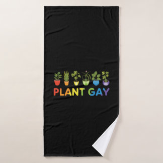 Toalha De Banho Jardineiro Gay de Planta Engraçado LGBT