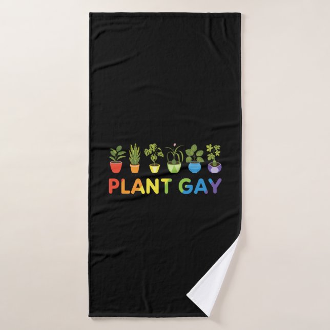 Toalha De Banho Jardineiro Gay de Planta Engraçado LGBT (Toalha de Banho)