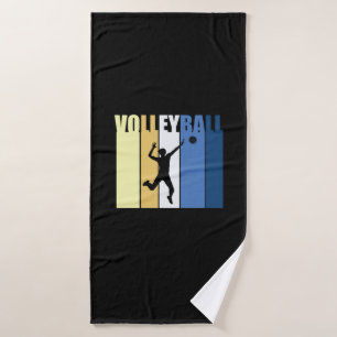 Toalha De Banho Jogador de Voleibol Vintage Girls De Voleibol