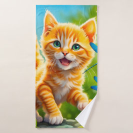 Toalha De Banho Joyous Kitten