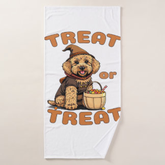 Toalha De Banho Labradoodle Halloween Dog Costume �Treat or Treat�