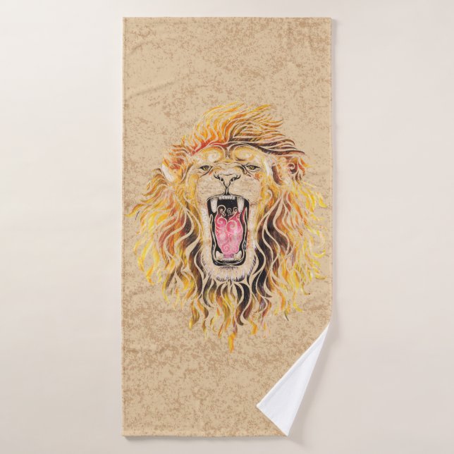 Toalha De Banho Leão suave (Toalha de Banho)