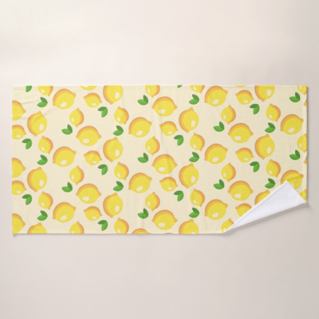 Toalha De Banho Lemons Amarelos Bath Towel (Toalha de Banho)