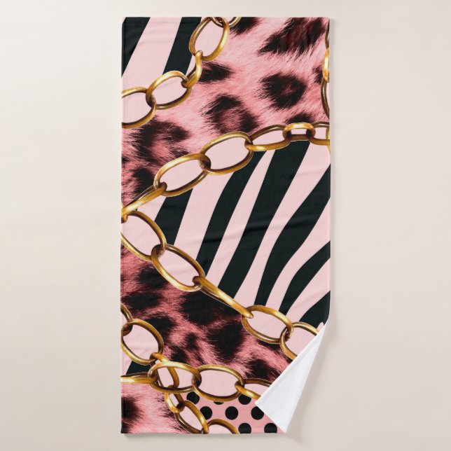 Toalha De Banho Leopard Pattern, Leopard Print, Animal print,  (Toalha de Banho)