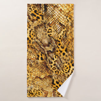 Toalha De Banho Leopardo e cobra