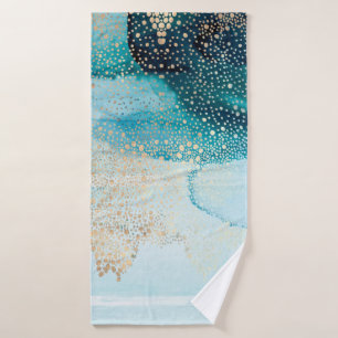 Toalha De Banho Linda aquarela de alta resolução com abstrato