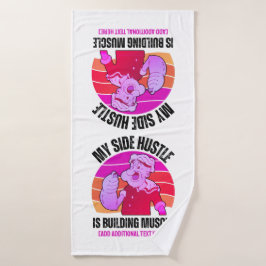 Toalha De Banho Lindo Meu ganha-pão está construindo músculos na a