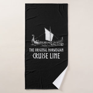 Toalha De Banho Linha De Cruzeiro De Viagem De Navio Odin E Valhal