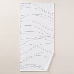 Toalha De Banho Linhas gráficas modernas, simples, chic, elegantes