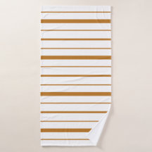 Listras Dourado Marrom em Fundo Branco