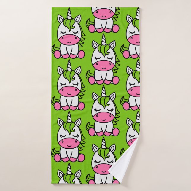 Toalha De Banho Little Girls Unicorn Pony (Toalha de Banho)