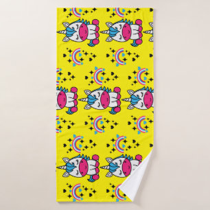 Toalha De Banho Little Girls Unicorn Pony