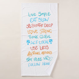 Toalha De Banho Live Simple 2