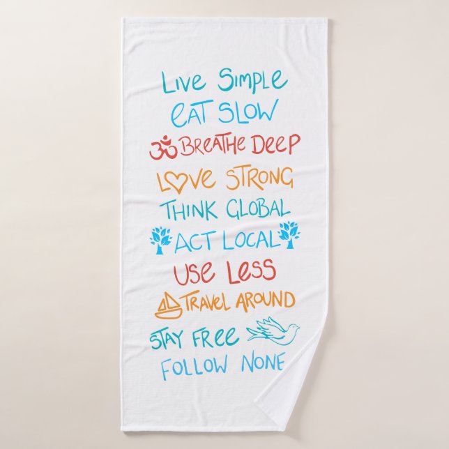 Toalha De Banho Live Simple 2 (Toalha de Banho)