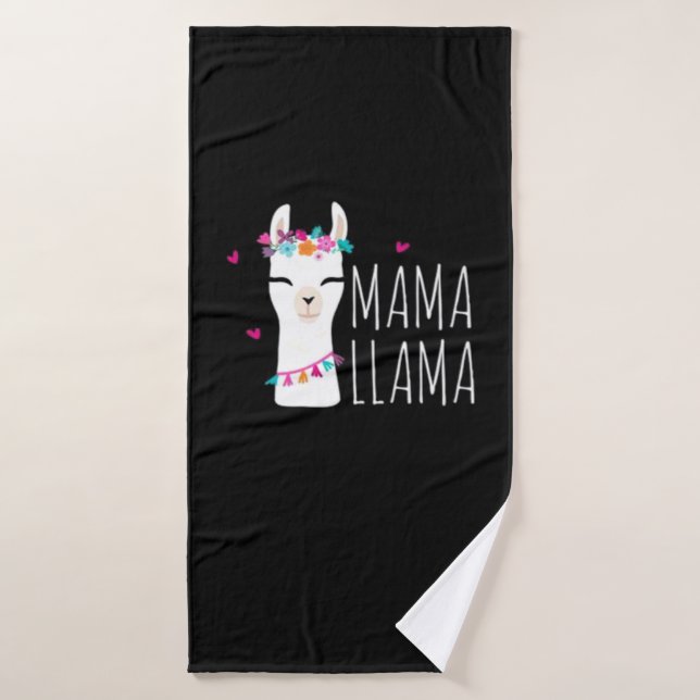 Toalha De Banho Llama Gift | Mama Llama (Toalha de Banho)