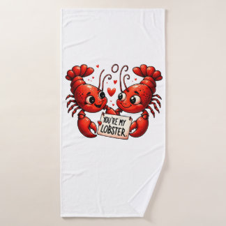 Toalha De Banho Lobster Love Puns
