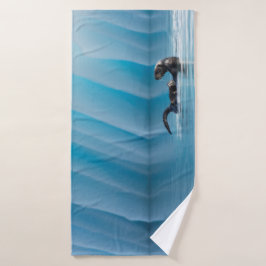 Toalha De Banho Lontra marítima lúdica