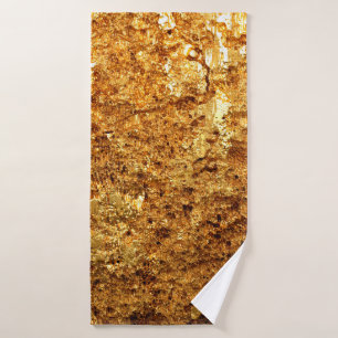Toalha De Banho Luxury gold texture.