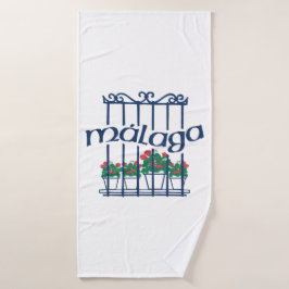 Toalha De Banho Malaga, window with flowers