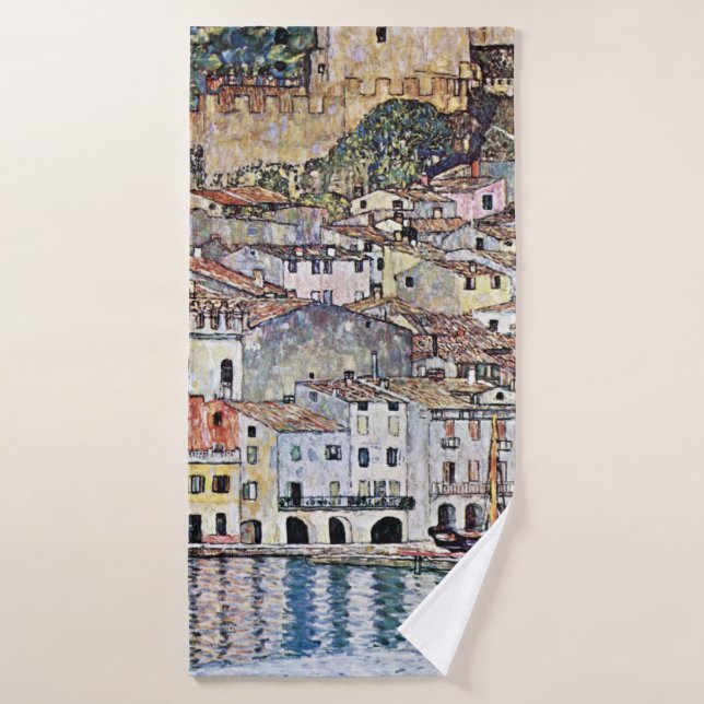 Toalha De Banho Malcesina no lago Garda, Gustav Klimt (Toalha de Banho)