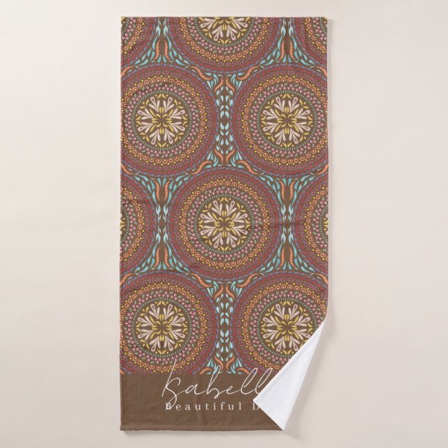 Toalha De Banho Mandala Brown (Toalha de Banho)
