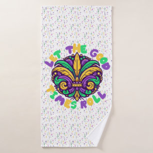 Toalha De Banho Mardi Gras Deixe os bons tempos rolar