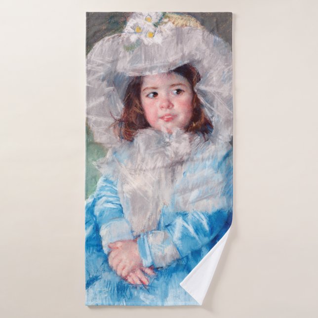 Toalha De Banho Margot em azul, Mary Cassatt (Toalha de Banho)