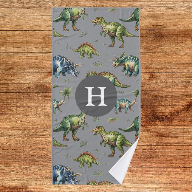 Toalha De Banho Meninos Cachorros Caçados Dinossauro e Crianças de (Criador carregado)