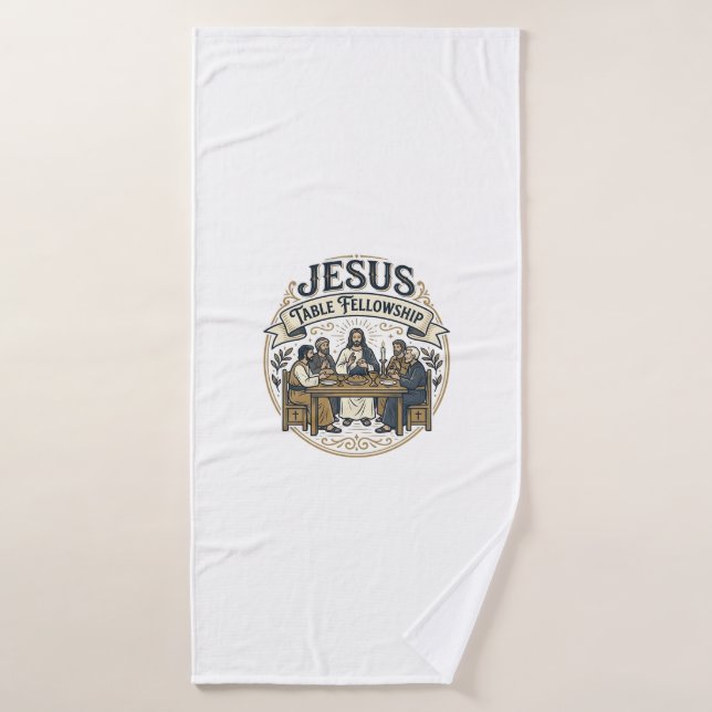 Toalha De Banho Mesa de Comunhão de Jesus Mesa de Comunhão de Jesu (Toalha de Banho)