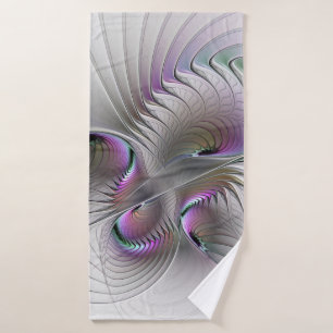 Toalha De Banho Modern Abstrato Shy Fantasy Figura Arte Fractal