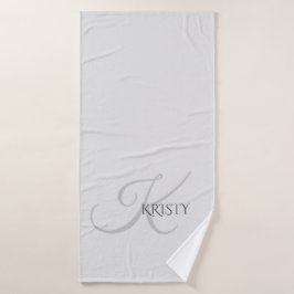 Toalha De Banho Monograma e Bandeja Personalizada