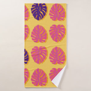 Toalha De Banho Monstera havaiana design