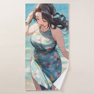 Toalha De Banho Mulher Curvy na Praia