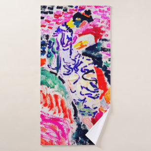 Toalha De Banho Mulher japonesa ao lado da água, Matisse