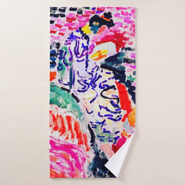 Toalha De Banho Mulher japonesa ao lado da água, Matisse (Toalha de Banho)