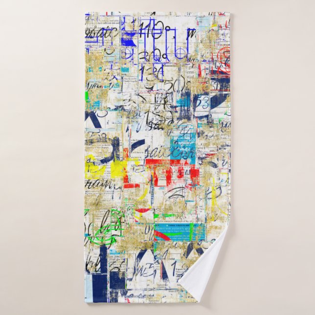 Toalha De Banho Muro de grafite. Grunge wallart,street,backgr (Toalha de Banho)