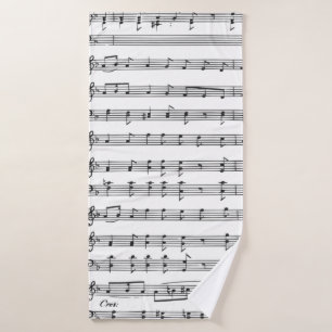 Toalha De Banho Música de Folha