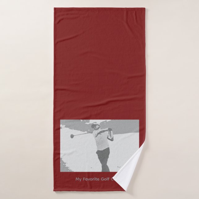 Toalha De Banho My Favorite Golf Coach (Toalha de Banho)