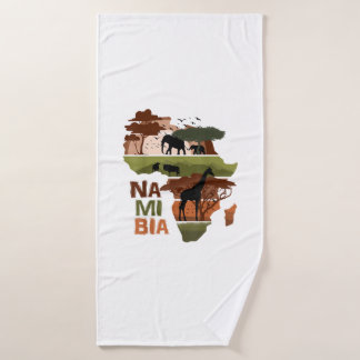 Toalha De Banho Namíbia África Sunset Continente Natureza Selvagem