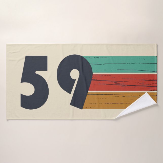 Toalha De Banho nascer de aniversário de 1959 (Toalha de Banho)