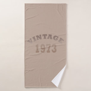 Toalha De Banho Nascer em 1973 vintage clássico