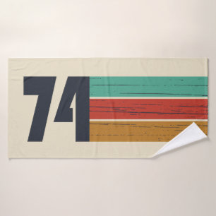 Toalha De Banho nascer em 1974 vintage 50º presente de aniversário