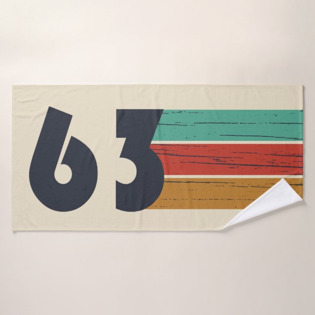 Toalha De Banho nascer em presente de aniversário de 1963 (Toalha de Banho)