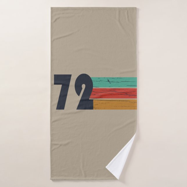 Toalha De Banho nascer em presente de aniversário de 1972 (Toalha de Banho)