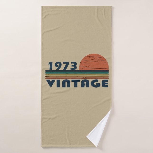Toalha De Banho Nascer em presente de aniversário de 1973 (Toalha de Banho)
