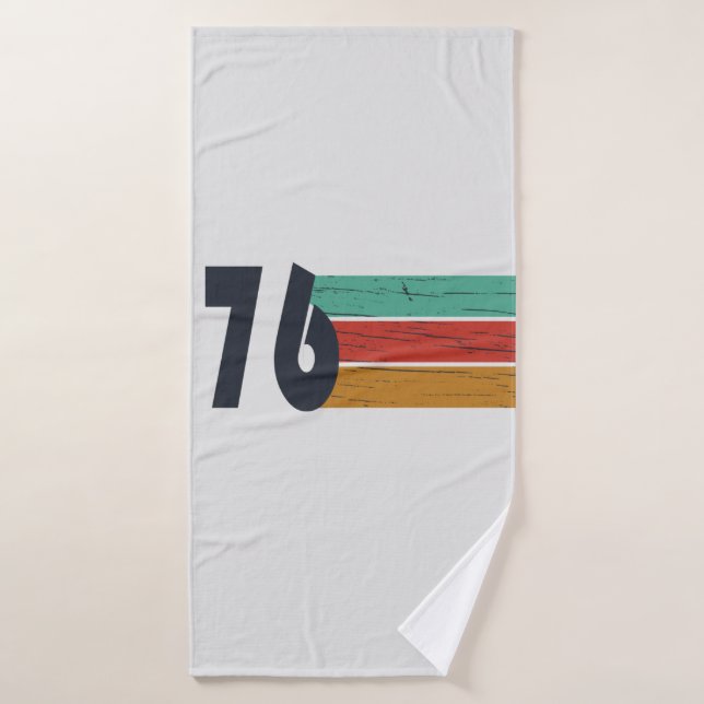 Toalha De Banho Nascer em presente de aniversário de 1976 (Toalha de Banho)